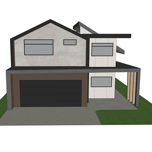 Exterior Rendering - 1241 Ladner Road