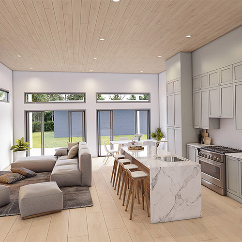 Livingroom / Diningroom/ Kichen - 460 Francis Avenue