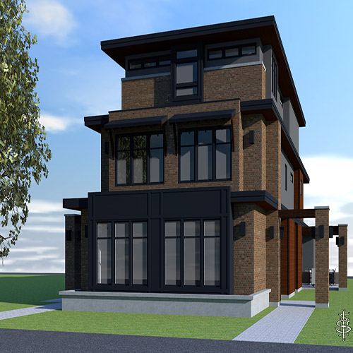 Exterior Rendering - 615 Francis Avenue