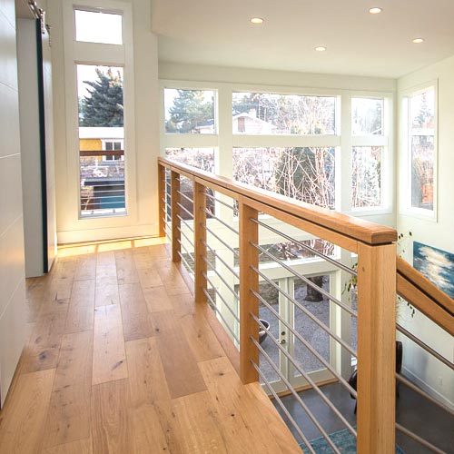 Hallway overlooking Living Room - Scott Road